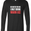 Warm Jizz Long Sleeve Text Tee
