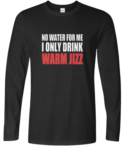 Warm Jizz Long Sleeve Text Tee