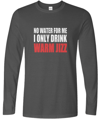 Warm Jizz Long Sleeve Text Tee