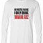 Warm Jizz Long Sleeve Text Tee