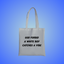 White Boy Catches A Vibe Text Tote Bag