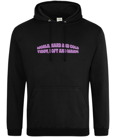 Tiddes, Soft and Warm Text Hoodie