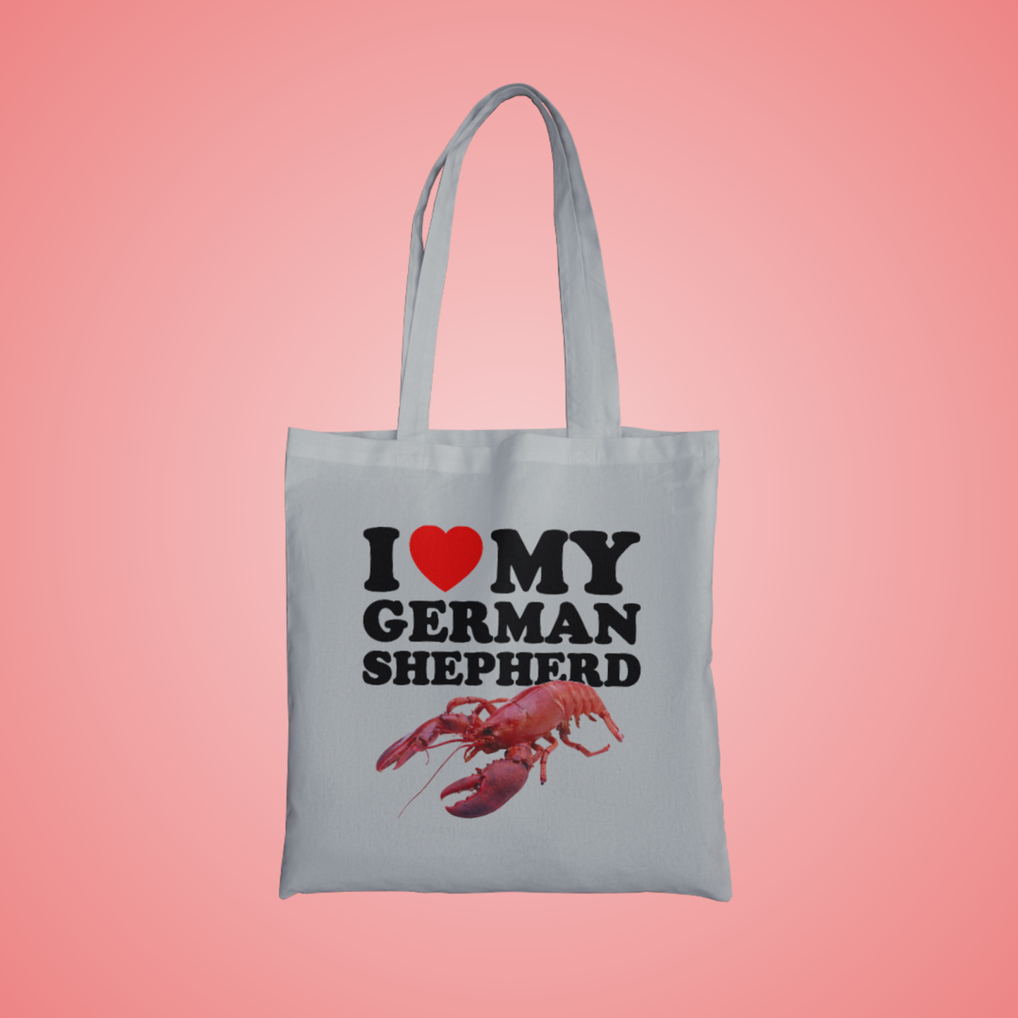 I Love My German Shepherd Graphic Tote Bag