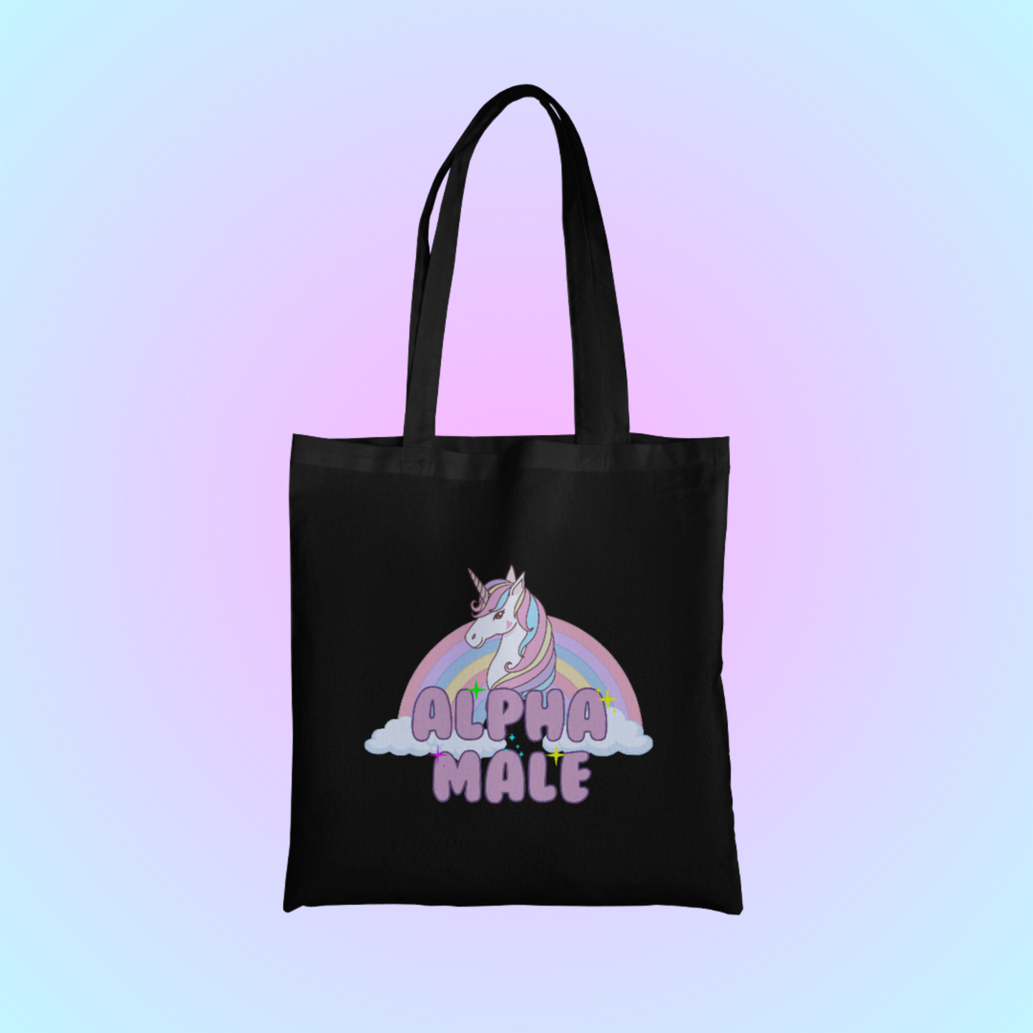 Alpha Male Graphic Tote Bag