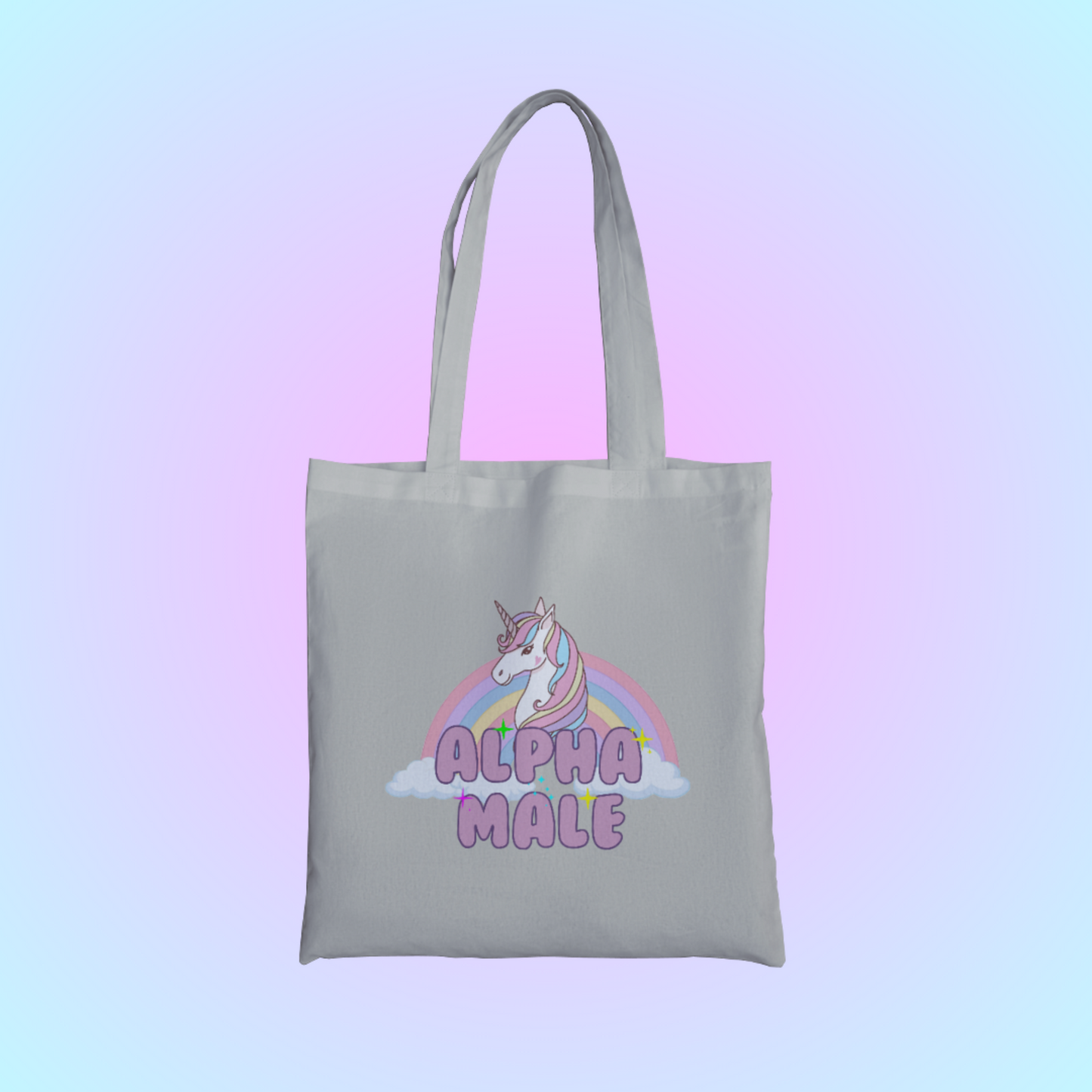 Alpha Male Graphic Tote Bag