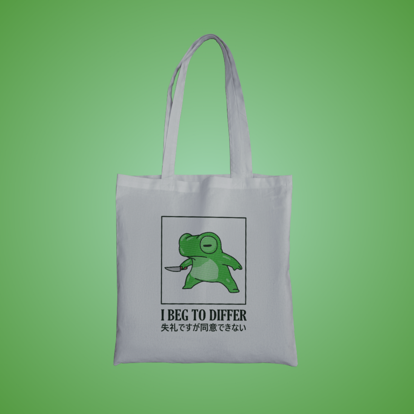 I Beg To Differ Graphic Tote Bag