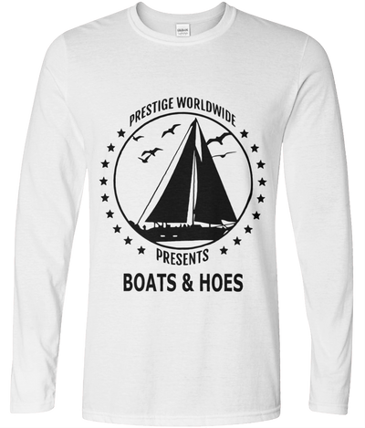 Boats and Hoes Graphic Long Sleeve Tee