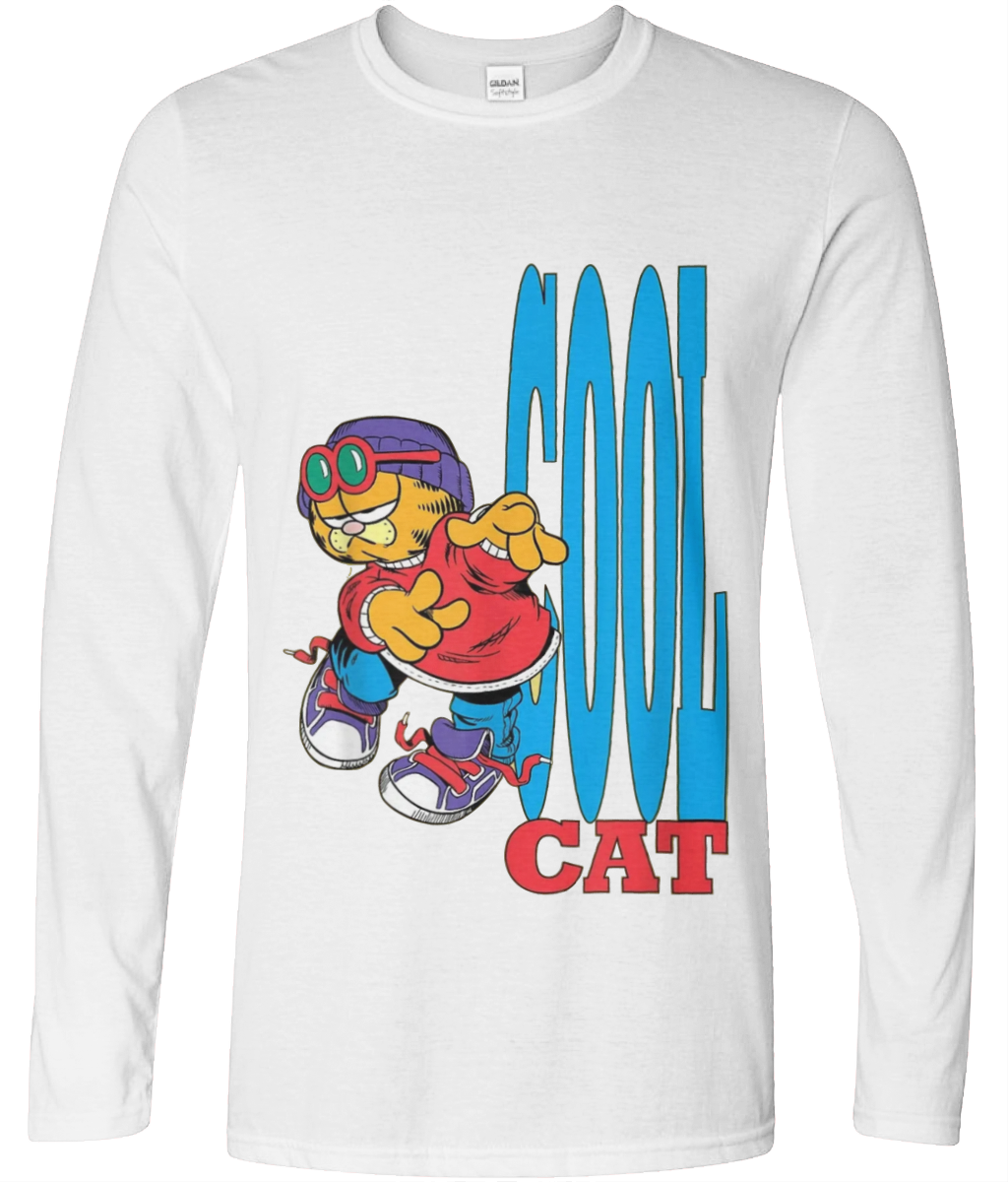 Cool Cat Graphic Long Sleeve Tee