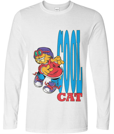 Cool Cat Graphic Long Sleeve Tee