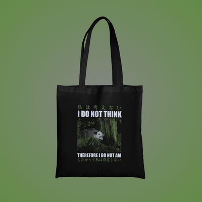 I Do Not Think Graphic Tote Bag