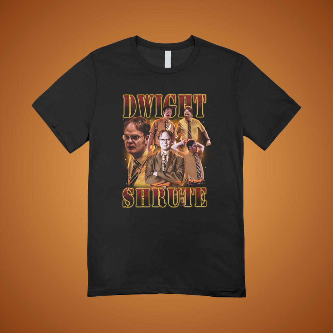 Office Worker 90's Montage Tee (Orange)