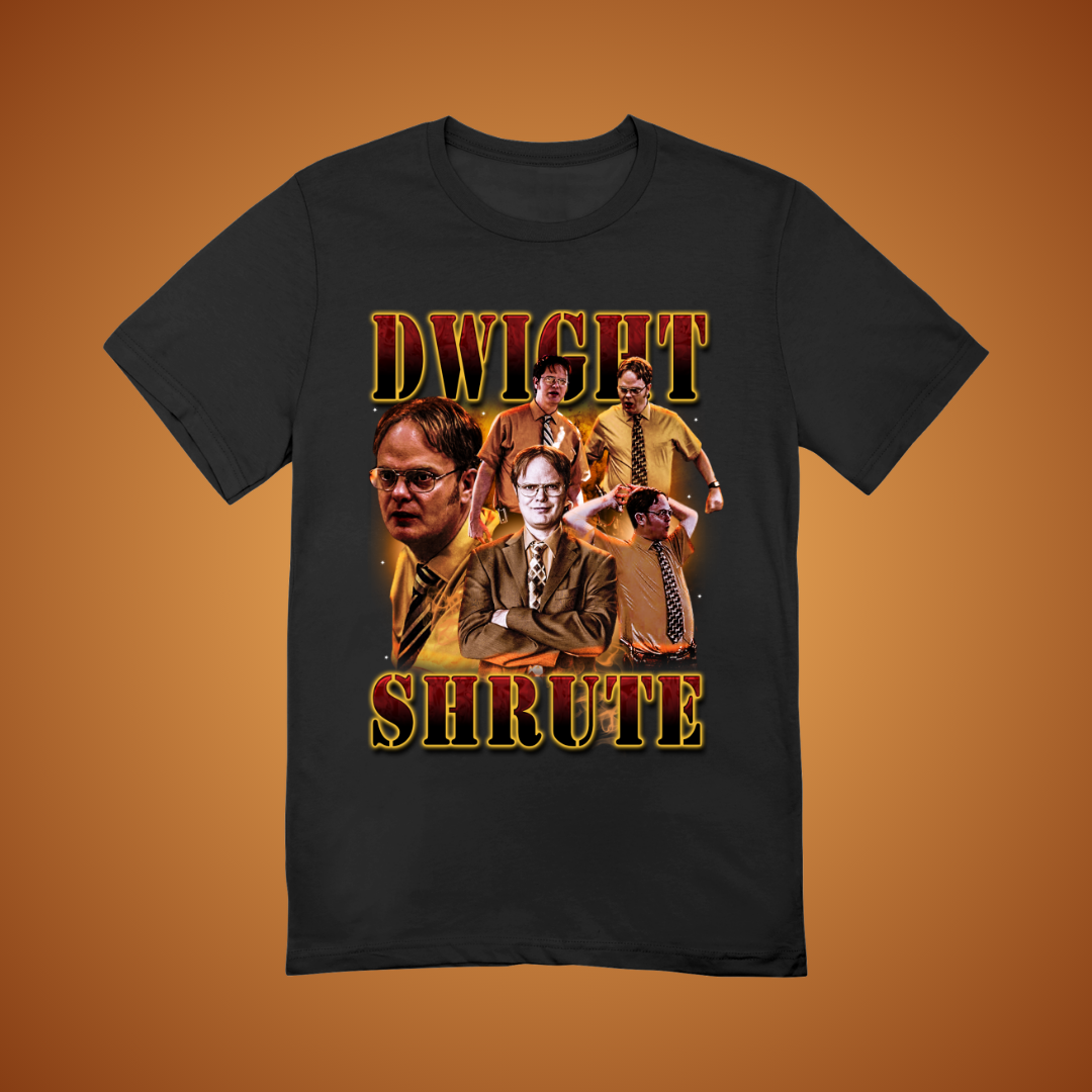 Office Worker 90's Montage Tee (Orange)