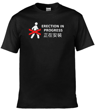 Erection in Progress Graphic Tee