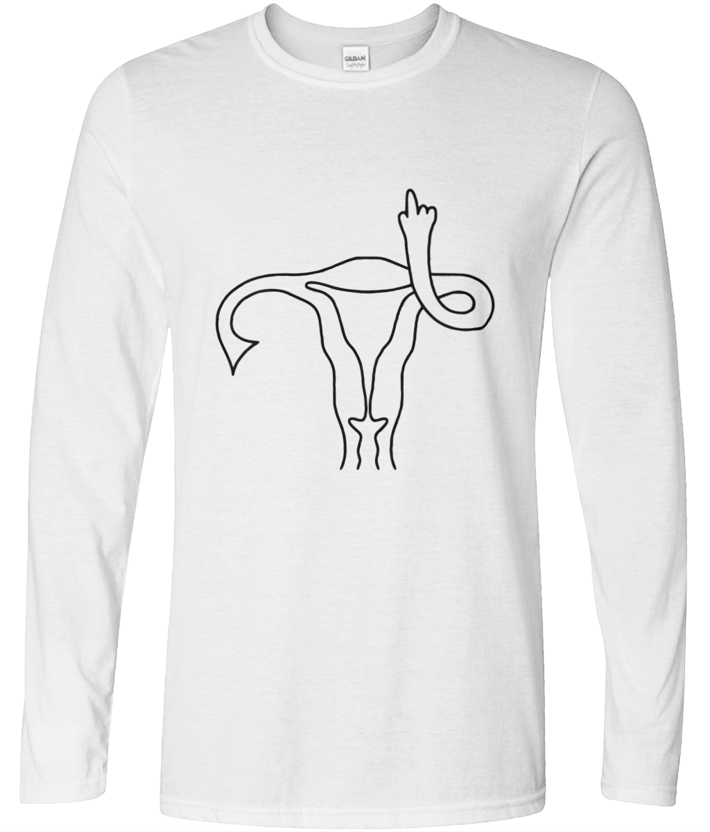 F*** You, Uterus Graphic Long Sleeve Tee