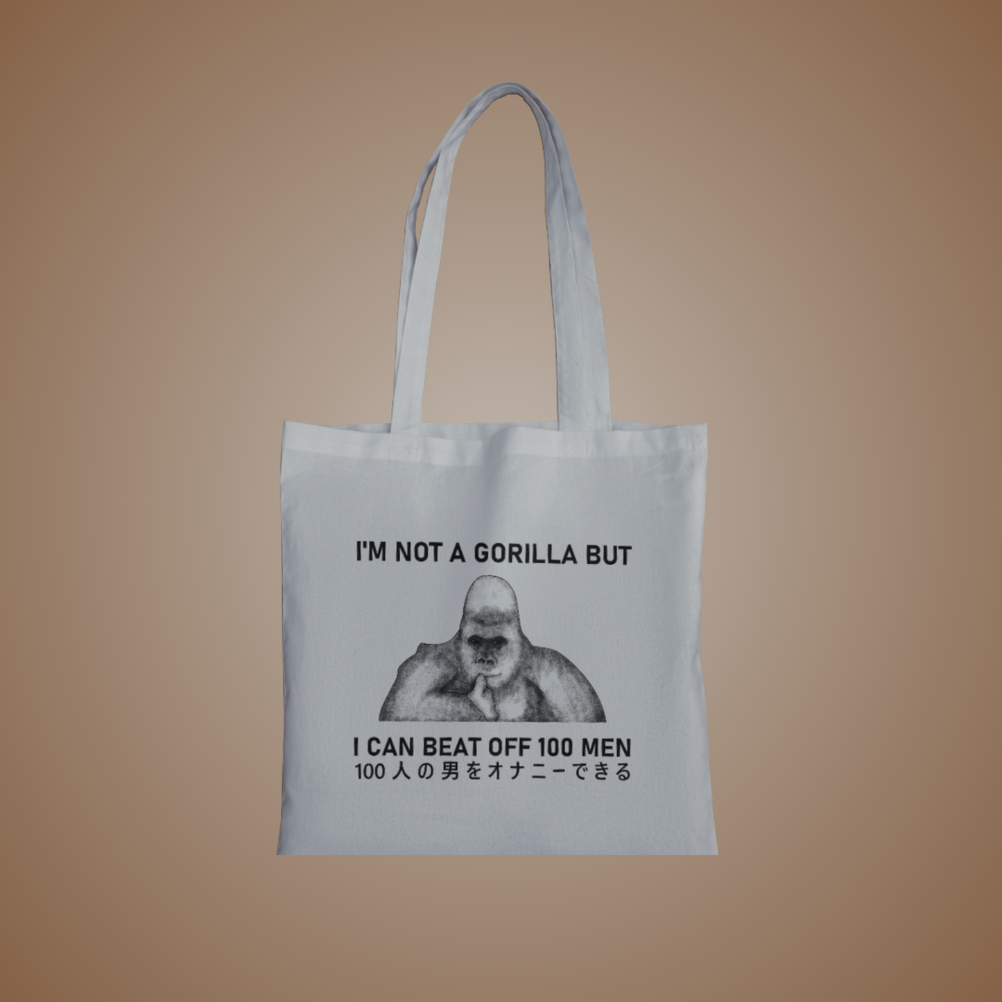 I Can Beat Off 100 Men Graphic Tote Bag