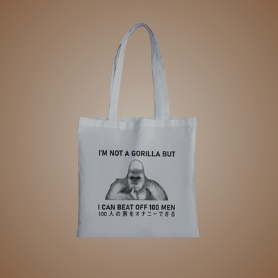 I Can Beat Off 100 Men Graphic Tote Bag