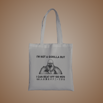 I Can Beat Off 100 Men Graphic Tote Bag