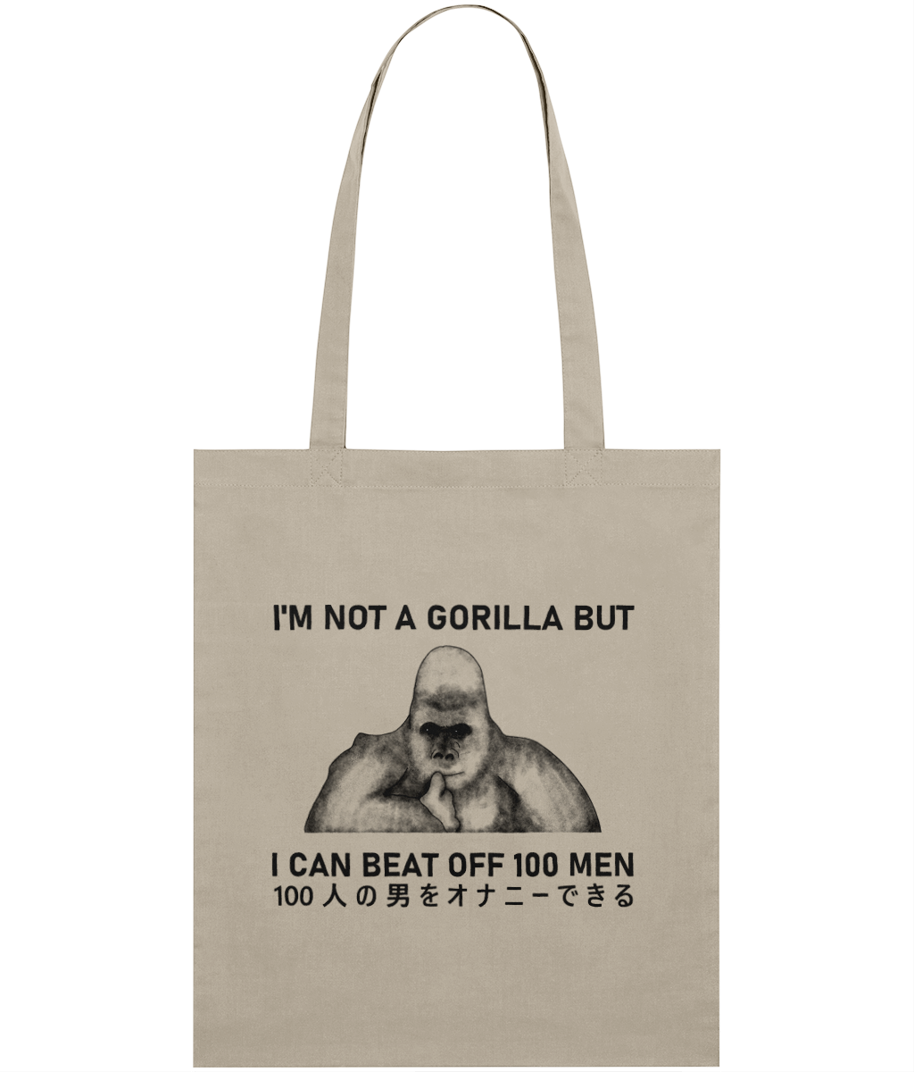 I Can Beat Off 100 Men Graphic Tote Bag