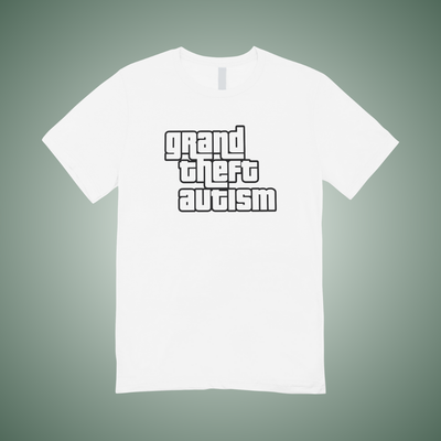 Grand Theft Autism Text Tee