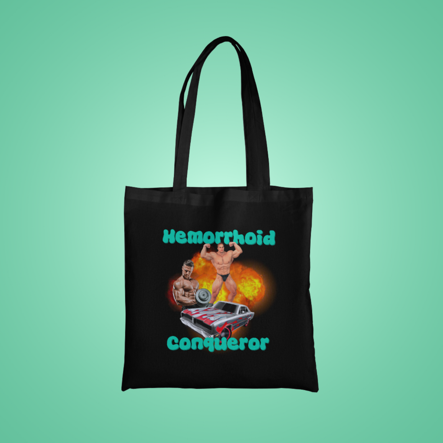 Hemorrhoid Conqueror Graphic Tote Bag