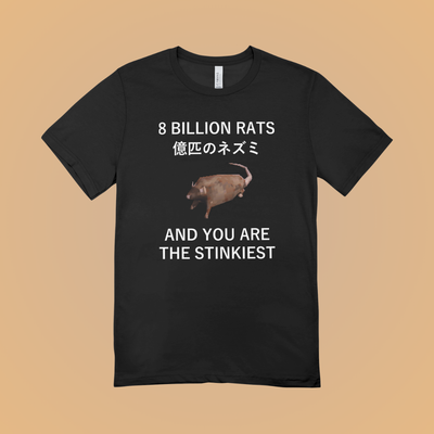 8 Billion Rats Graphic Tee