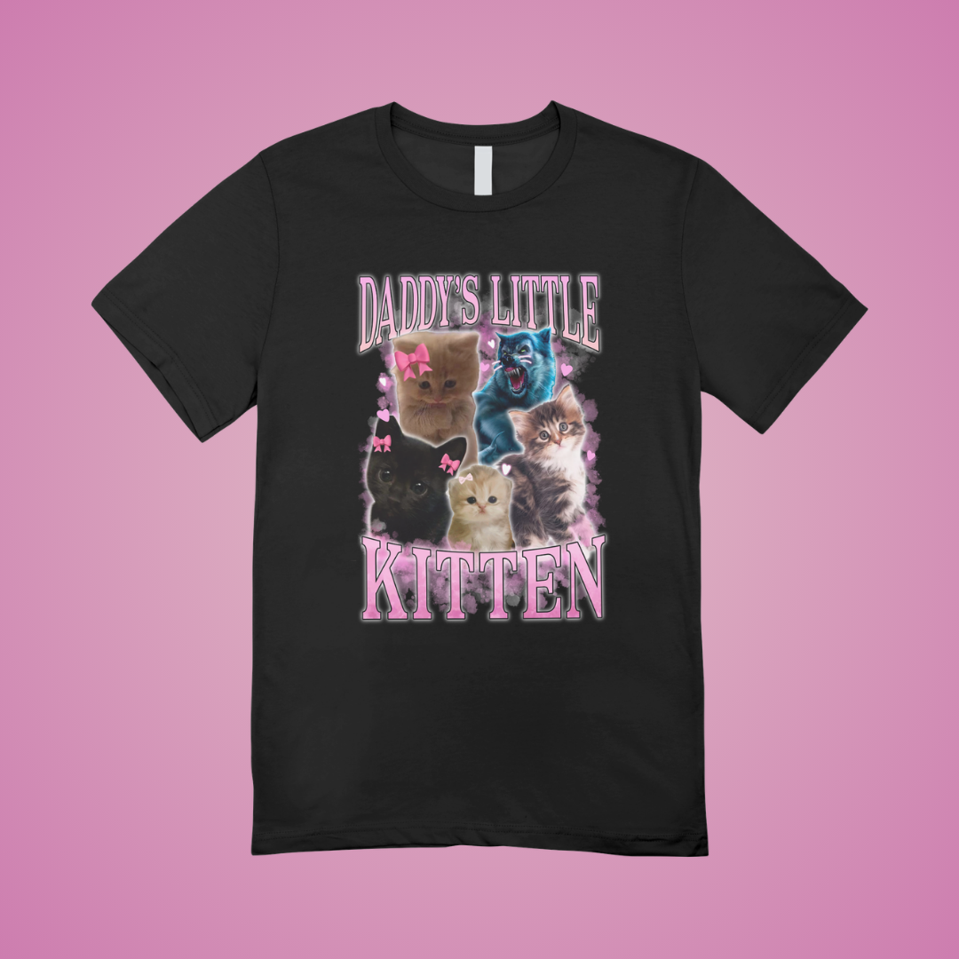 Daddy's Little Kitten Graphic Tee