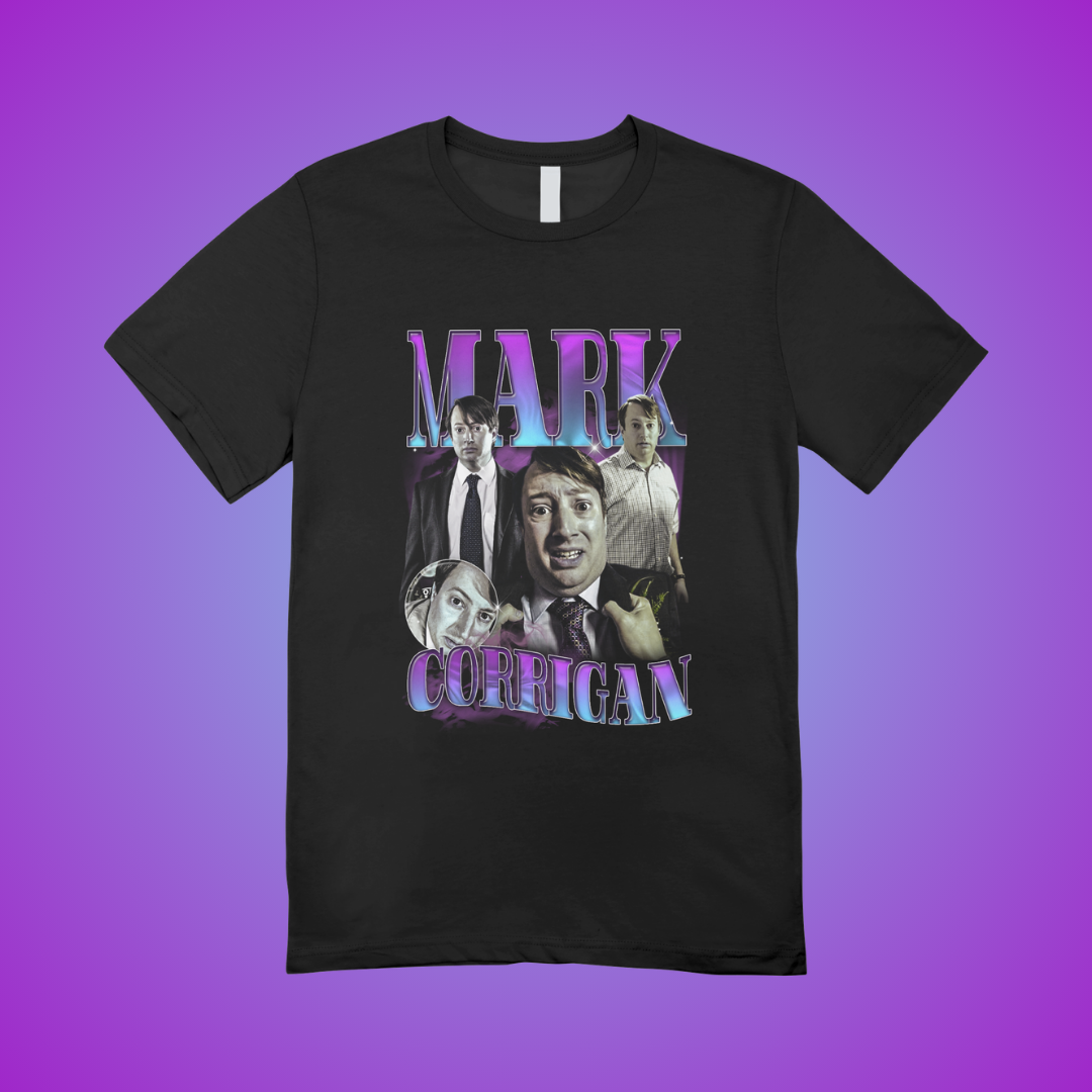 Curmudgeon of Croydon 90's Montage Tee (but it's ✨Purple✨)