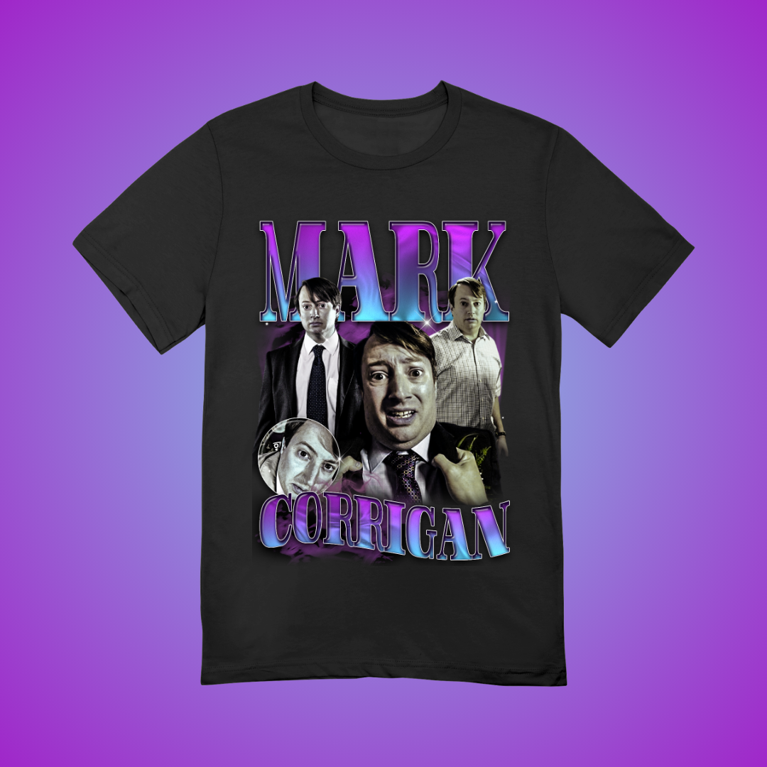 Curmudgeon of Croydon 90's Montage Tee (but it's ✨Purple✨)
