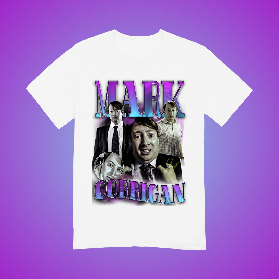 Curmudgeon of Croydon 90's Montage Tee (but it's ✨Purple✨)