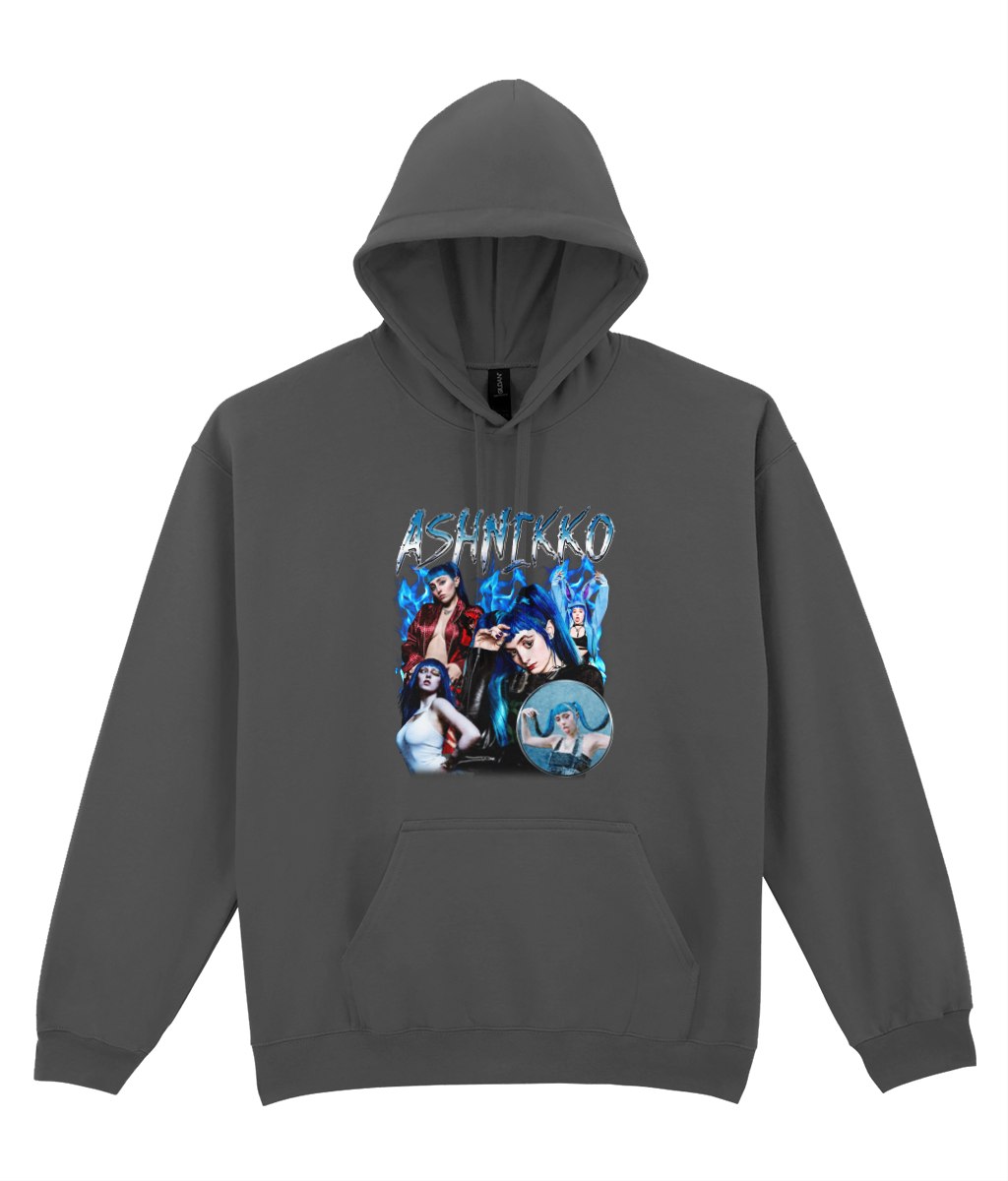 Blue Haired Rapper 90's Montage Hoodie