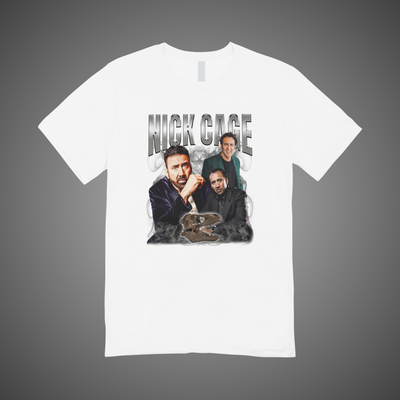 "Put the bunny back in the box." 90's Montage Tee