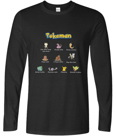 Pokeman Graphic Long Sleeve Tee