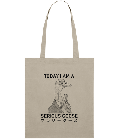 Serious Goose Graphic Tote Bag