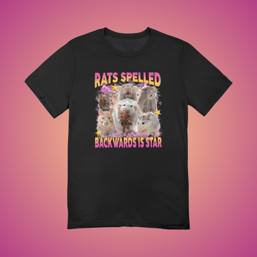 Rats Backwards is Star Graphic Tee