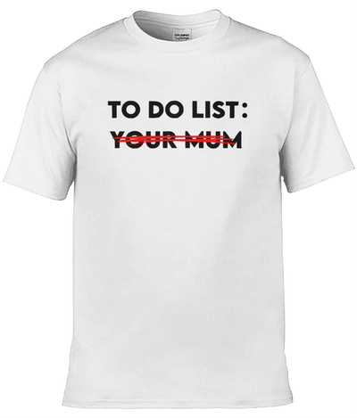 To Do List Text Tee
