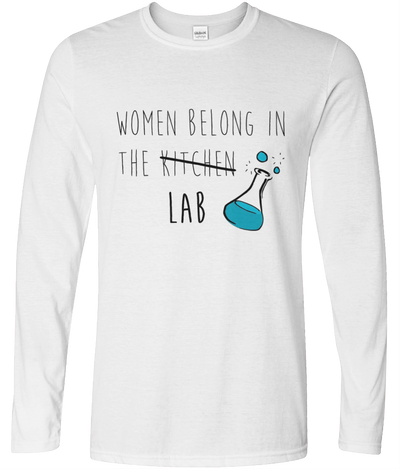 Women Belong In The Lab Long Sleeve Tee